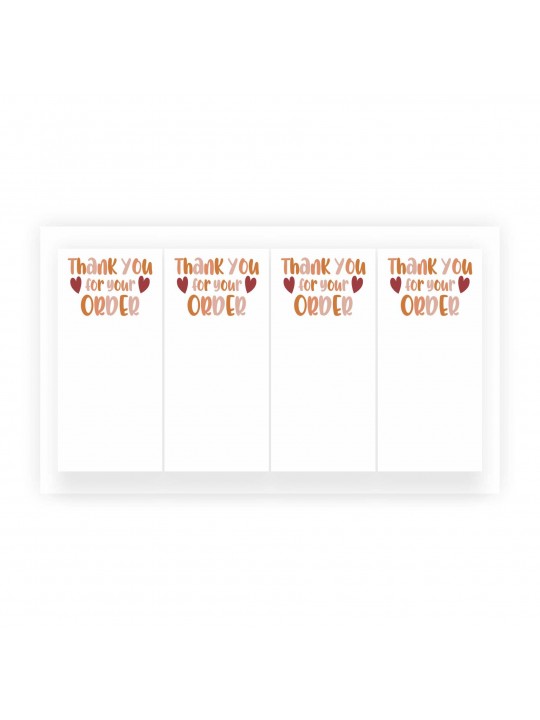 Set nalpenica sa thank you for your order tekstom