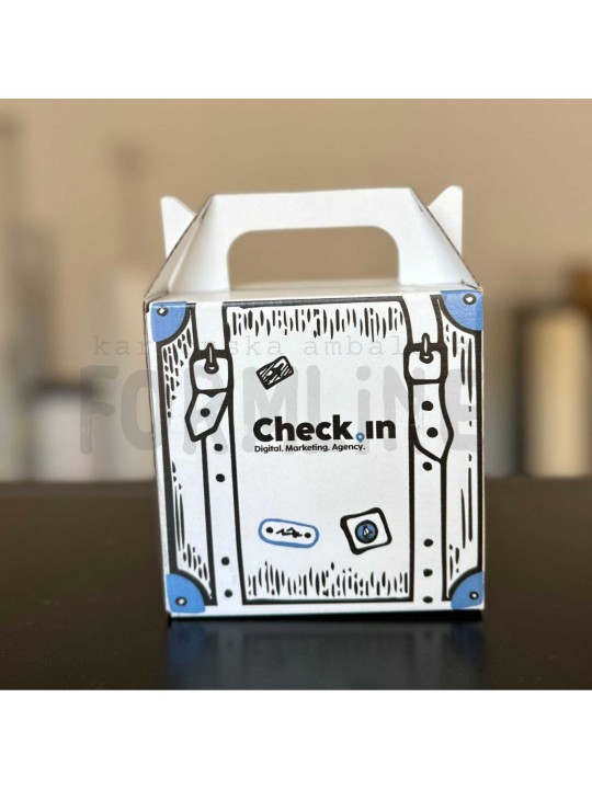 Kartonska kutija sa ručkom i digitalnom štampom